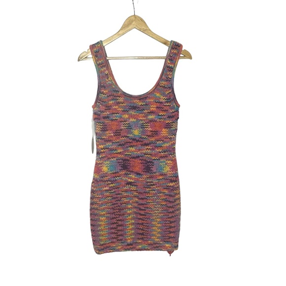 Last Chance NWT STAUD Mini Gardenia Knit Dress in Sunset L - Picture 14 of 15